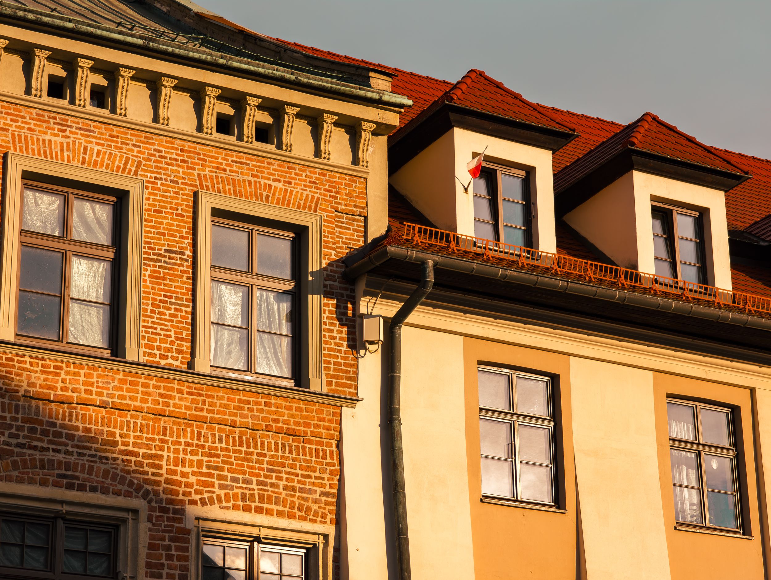 Golden hour in Krakow Old Town